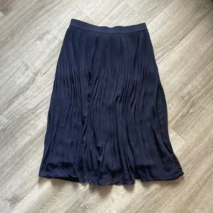 H&M Navy Pleated skirt